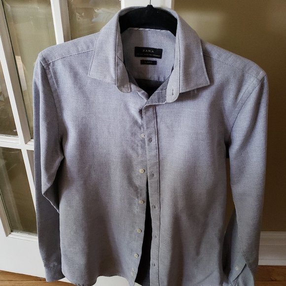 Zara Simple Dress Shirt | Slim Fit - Picture 1 of 3